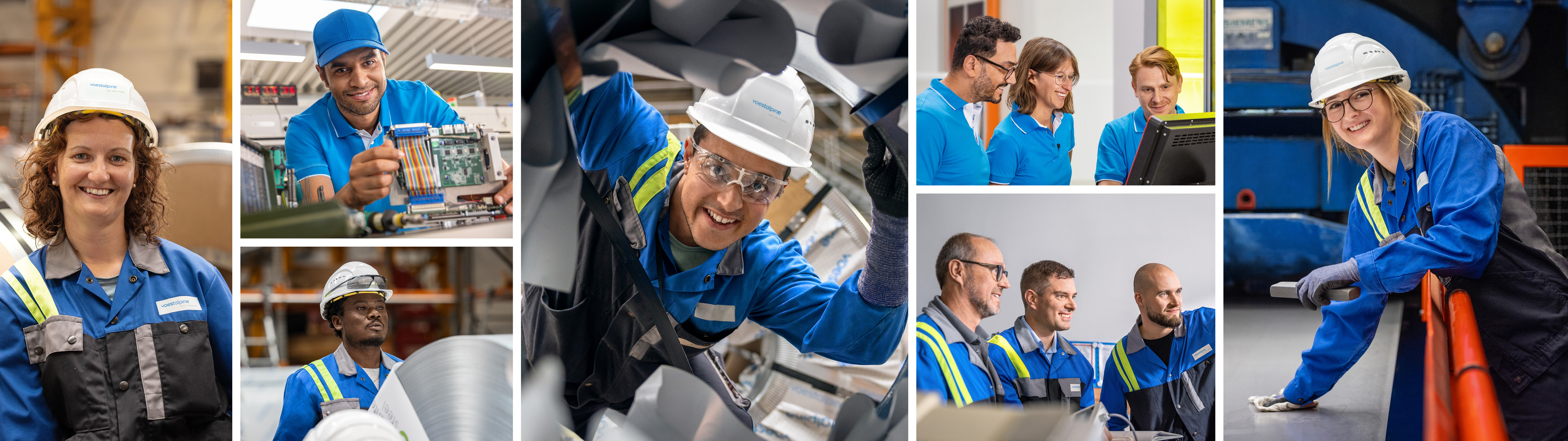Collage aus Arbeiter:innen