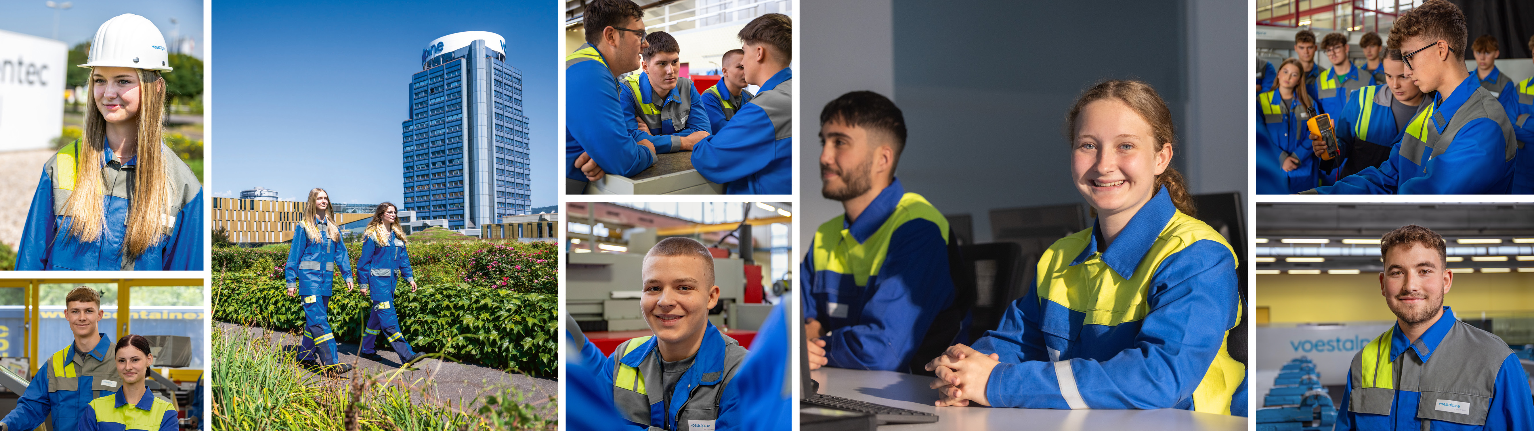 Blue Collar Lehrlinge Collage